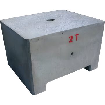 Lestage béton avec passage de fourche 100 à 2000 kg - Appareils de manutention