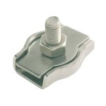 Serre-câble plat 1 boulon galvanisé de 2 à 10mm - Accastillage & quincaillerie
