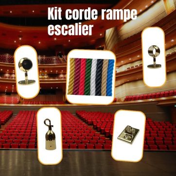 corde main courante ⌀ & accessoires fixation corde rampe escalier