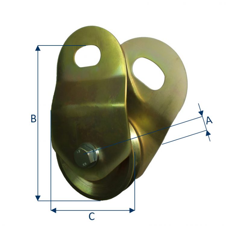 Poulie ciseaux CMU 1,6 à 5T - Accastillage & quincaillerie
