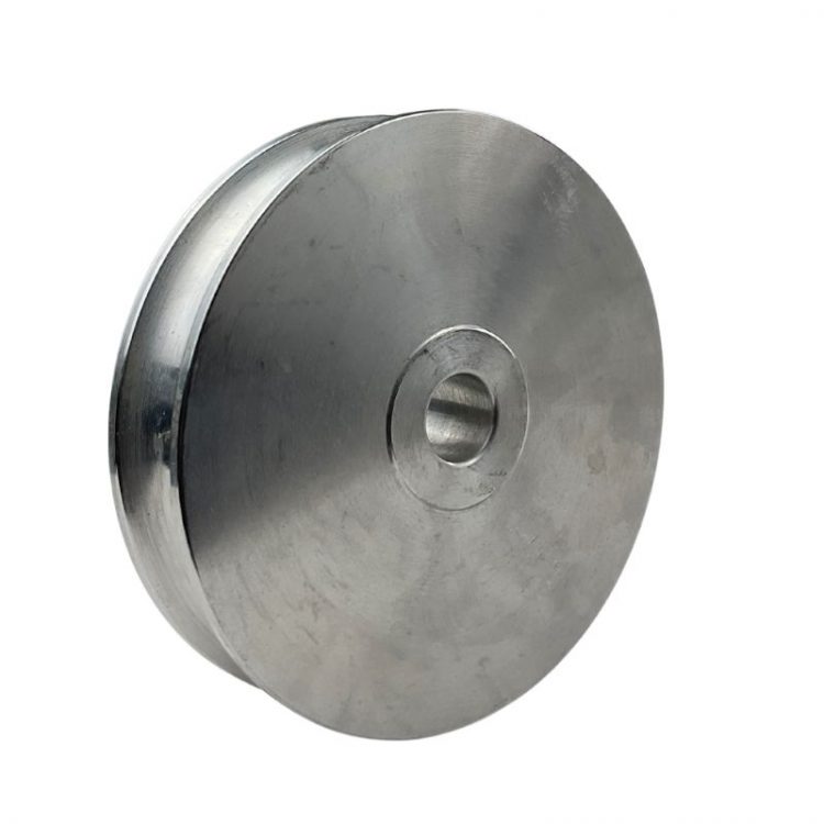 Réa aluminium pour poulie.