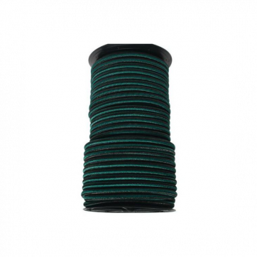 Sandow polyéthylène 12 mm bobine 50m vert et noir résistant