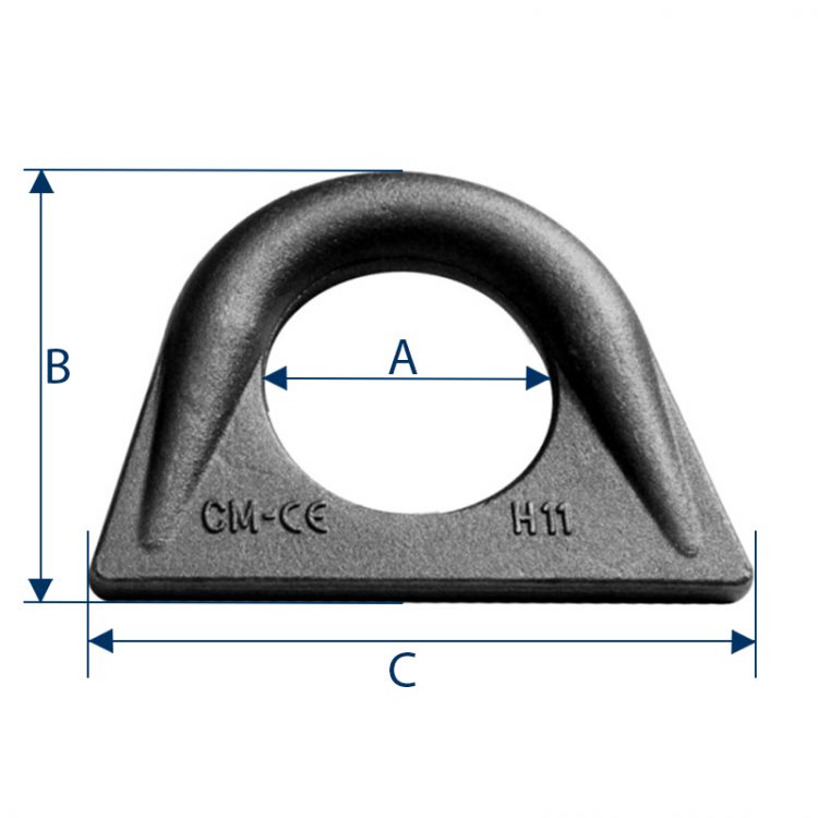 Anneau de levage à souder forgé type H CMU 0.2 à 4T - Accessoires de levage