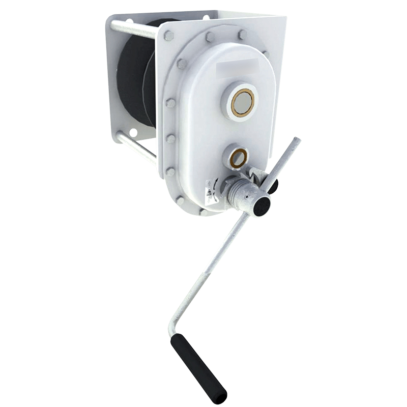 Treuil Manuel A Tambour Treuil Manuel 550kg Avec Frein Auto C Ble Acier 10m Remorquage Voiture Bateau 429078