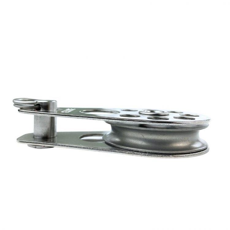 Poulie inox Wichard simple réa alu pour câble