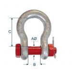 Manille lyre HR acier allié avec boulon CMU 0.5 à 25T - Accessoires de levage